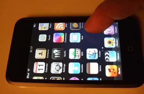 iPod Touch con scroll